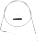 DRAG SPECIALTIES Stainless Braided Throttle Cable - 48" 5331108B