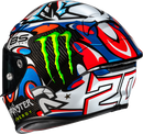 HJC RPHA 1N V2 Quartararo Le Mans III Motorcycle Helmet with Carbon Shell – Small (Part No. FB27NUS4221V)