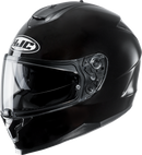 HJC C70 Solid Black Helmet (Part Number 290865) — Lightweight Polycarbonate Shell with RapidFire™ Shield System
