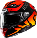HJC F71 Bard MC1 Full-Face Motorcycle Helmet with Integrated Sun Visor and Bluetooth System - Large