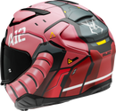 HJC F71 Helmet with Zaku Design – Lightweight, Aerodynamic Motorcycle Helmet with Smart Bluetooth System and Sun Visor