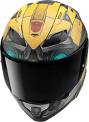 HJC F71 Bumblebee Motorcycle Helmet with Smart HJC 2nd Generation Bluetooth System – Medium (Part 464804)