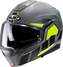 HJC i100 Modular Helmet Beis MC3HSF 2XL by HJC - Lightweight, Bluetooth Compatible, and UV-Protective