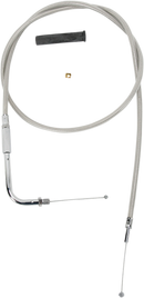 DRAG SPECIALTIES Stainless Braided Throttle Cable - 42" 5331102B