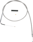 DRAG SPECIALTIES Stainless Braided Throttle Cable - 50" 5332150B