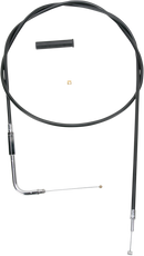 DRAG SPECIALTIES Black Vinyl Throttle Cable - 52" 4332152B