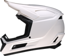 Z1R Youth Dirt Maxx Helmet - Solid White, Small | Durable ABS/Polycarbonate Shell & Enhanced Ventilation