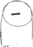 DRAG SPECIALTIES Stainless Braided Throttle Cable - 48" 5330548B