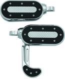 Kuryakyn Heavy Industry Switchblade Footpegs with Adapter Chrome – Versatile Motorcycle Foot Supports for Long-Haul Comfort