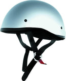 Bikers Choice Skid Lids Original Helmet Chrome XL – Low-Profile, D.O.T. Certified Powersports Helmet