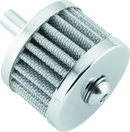 Bikers Choice Chrome 3/8 Inch Breather Filter with Bolt – Powersports Crankcase Ventilation Kit