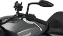 Kuryakyn Teardrop Mirrors Satin Black - Stylish and Functional Powersports Rearview Mirrors