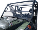 QuadBoss Folding Windshield for Honda Pioneer 1000 - Clear Polycarbonate, Easy Installation
