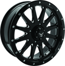 QuadBoss Wagon 20x7 - 4+3 - 4/156 Milled Aluminum Wheel for Powersports Vehicles