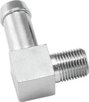 Biker's Choice 1/8 NPT to 3/8 Inch Hose 90 Degree Oil Line Fitting - Universal Custom Upgrade