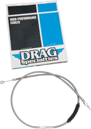 DRAG SPECIALTIES High-Efficiency Braided Stainless Steel Clutch Cable - 62-11/16" 5322302HE