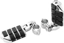 Kuryakyn Dually ISO Pegs with 1-1/4 Inch Clamp - Chrome Pair