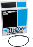 DRAG SPECIALTIES High-Efficiency Black Vinyl Clutch Cable - 55" 4320655HE
