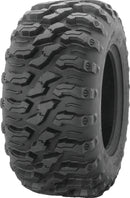 QuadBoss QBT446 25x10R12 Radial Utility Tire with 8-Ply Construction and Rim Guard