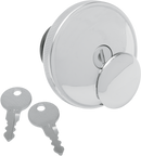 DRAG SPECIALTIES Screw-In Locking Gas Cap - Non-Vented - Chrome 03-0320A-B