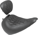 MUSTANG Wide Tripper™ Seat - with Driver's Backrest - Diamond Stitching 83025