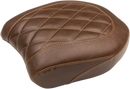 MUSTANG Wide Tripper Rear Seat - Diamond - Brown - Fat Bob - FXDF '14-'17 75044