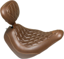 MUSTANG Seat - Wide Tripper™ Solo - with Backrest - Diamond - Brown 83040