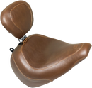 MUSTANG Wide Tripper™ Seat - with Driver's Backrest - Brown 83055