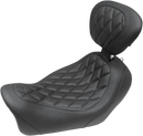 MUSTANG Seat - Wide Tripper™ Solo - with Backrest - Diamond - Black 79799