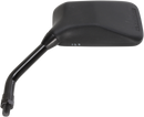 PARTS UNLIMITED Mirror - GX - Side View - Rectangle - Black - Left 17007
