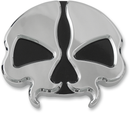 DRAG SPECIALTIES Gas Cap - Vented - Split Skull - Chrome 78048