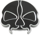DRAG SPECIALTIES Gas Cap - Vented - Split Skull - Black 78048B