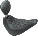 MUSTANG Wide Tripper™ Seat - with Driver's Backrest - Diamond Stitch 83046