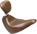 MUSTANG Wide Tripper™ Seat - with Driver's Backrest - Brown 83049