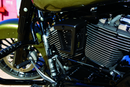 Kuryakyn Hypercharger ES Horn Cover Satin Black – Custom Fin Design for Harley-Davidson
