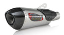 Yoshimura Street Alpha T Slip-On SS/SS CF Works Exhaust for Triumph Daytona 675