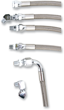DRAG SPECIALTIES Oil Line Kit - Stainless Steel - FXR 606004