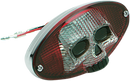 DRAG SPECIALTIES Taillight - Red Cat Eye with Skull Face 12-0403RCR-BC3