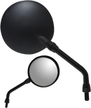 PARTS UNLIMITED Mirror - Side View - Round - Black 17042