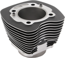 DRAG SPECIALTIES Cylinder - 3.875" Bore - Black with Highlighted Fins - 103" Twin Cam '99-'17 88461