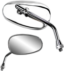 PARTS UNLIMITED Mirror - Classic/Mini - Side View - Oval - Chrome - Each 17049