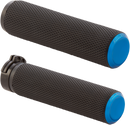ARLEN NESS Knurled Grips - TBW - Blue 07-345