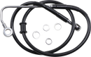 DRAG SPECIALTIES Brake Line - Front (Upper) - Black 618299-BLK