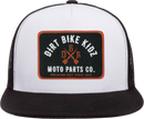 DBK Mp Trucker 2fifty Snapback Hat in White and Black
