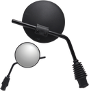 PARTS UNLIMITED Mirror - Side View - Dual Sport - Yamaha - Reverse Thread - Right - Black 17080