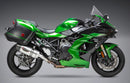 Yoshimura Exhaust Street Alpha T Slip-On SS with Carbon Fiber End Cap for Kawasaki ZX1000 Ninja H2 SX
