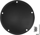 DRAG SPECIALTIES Derby Cover - Satin Black - 5 Hole - '99-'18 Big Twin 33-0054SB