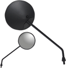 PARTS UNLIMITED Mirror - Scooter - Side View - Round - Black - Left/Right - Each 17084