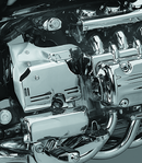 Kuryakyn Transmission Side Cover Set for 1997-2004 Honda Valkyrie Chrome - Part 7710