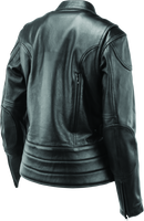 Kuryakyn River Road Race Leather Jacket for Women - Black, Small